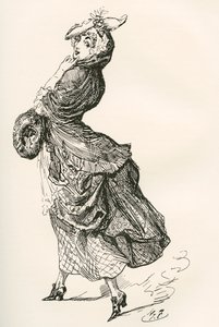 查尔斯-狄更斯小说《巴纳比-拉吉》的插图 作者 哈里·弗尼斯（Harry Furniss）
