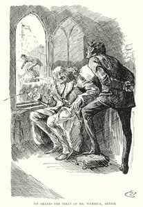 Illustration for Great Expectations by Charles Dickens (litho) 作者 哈里·弗尼斯（Harry Furniss）