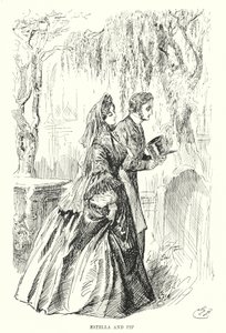 查尔斯·狄更斯（Charles Dickens）的《远大前程》插图（石版画） 作者 哈里·弗尼斯（Harry Furniss）