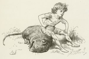 刘易斯卡罗尔的西尔维和布鲁诺的插图 作者 哈里·弗尼斯（Harry Furniss）