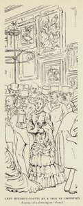 在克里斯蒂斯出售的Burdett-Coutts夫人 作者 哈里·弗尼斯（Harry Furniss）