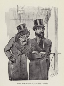 比肯斯菲尔德勋爵和蒙蒂科里 作者 哈里·弗尼斯（Harry Furniss）