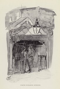 北入口，晚上 作者 哈里·弗尼斯（Harry Furniss）