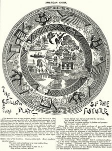 打孔卡通：美国中国（版画） 作者 哈里·弗尼斯（Harry Furniss）