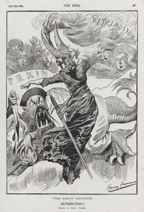 报应，中国义和团运动漫画（版画）