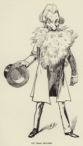 艾萨克霍尔顿爵士 作者 哈里·弗尼斯（Harry Furniss）