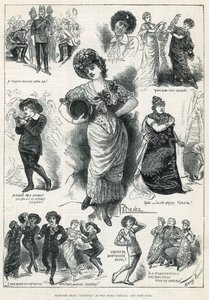歌剧《耐心》的草图（版画） 作者 哈里·弗尼斯（Harry Furniss）