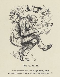 The Grand Old Man - GOM - W E Gladstone (石版画) 作者 哈里·弗尼斯（Harry Furniss）