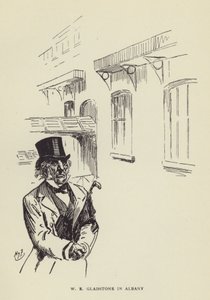 我们在奥尔巴尼的格拉德斯通 作者 Harry Furniss