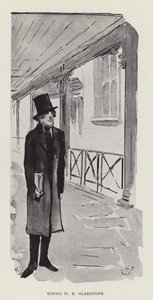 年轻的WE Gladstone 作者 哈里·弗尼斯（Harry Furniss）