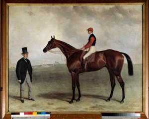 1865年的角斗士赛马 哈里-霍尔（约1813-1882）的绘画。1865.巴黎协会的鼓励