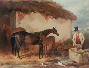 母马也许与她的小马驹，1846年
