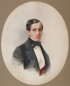 Fyodor Nikolayevich Chelishchev的肖像1811-1881，1851年