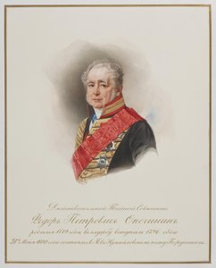 费奥多·彼得罗维奇·奥波钦宁的肖像1779-1852年，c。 1850年