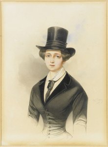 俄罗斯大公爵夫人凯瑟琳Mikhailovna的肖像1827-1894，1847年
