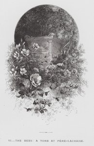 The Insect: The Bees, a Tomb at Pere-Lachaise (engraving) 作者 赫克托·贾科梅利