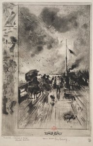 英格兰的一个码头 作者 海因里希·阿尔德勒弗（Heinrich Aldegrever）