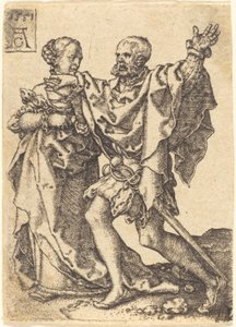 跳舞的情侣，1551年。 作者 海因里希·阿尔德勒弗（Heinrich Aldegrever）