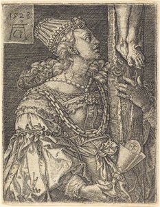 信仰，1528年。 作者 海因里希·阿尔德勒弗（Heinrich Aldegrever）