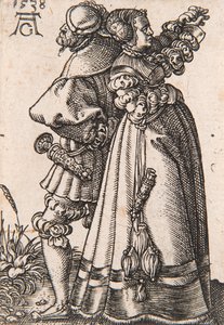 来自《小婚礼舞者》系列，1538年。 作者 海因里希·阿尔德勒弗（Heinrich Aldegrever）