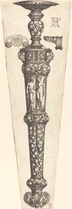 带有裸体情侣的大型匕首鞘，1536年。 作者 海因里希·阿尔德勒弗（Heinrich Aldegrever）