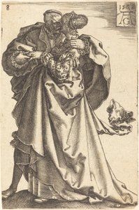 大型婚礼舞者，1538年。 作者 海因里希·阿尔德勒弗（Heinrich Aldegrever）