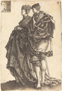 大型婚礼舞者，1538年。 作者 海因里希·阿尔德勒弗（Heinrich Aldegrever）