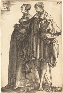大型婚礼舞者，1538年。 作者 海因里希·阿尔德勒弗（Heinrich Aldegrever）
