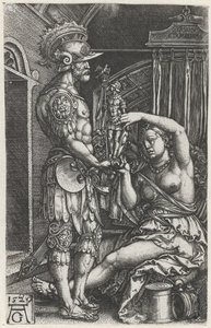 美狄亚给伊阿宋画像 作者 海因里希·阿尔德勒弗（Heinrich Aldegrever）