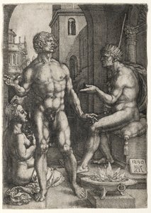 粘蛋白Saevola，1530。 作者 海因里希·阿尔德勒弗（Heinrich Aldegrever）