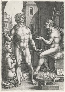Mucius Scaevola 作者 海因里希·阿尔德勒弗（Heinrich Aldegrever）