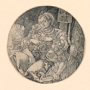 参孙与大利拉 作者 海因里希·阿尔德勒弗（Heinrich Aldegrever）