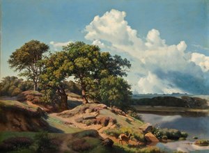 丹麦语：丹麦风景。丹麦风景。 作者 海因里希·邦岑（Heinrich Buntzen）