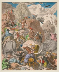 古代图片 - XIII - 迦太基人：汉尼拔穿越阿尔卑斯山 作者 海因里希·勒特曼