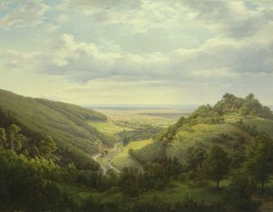 观点的圣山和山口，1846年 作者 海因里希·席尔巴赫