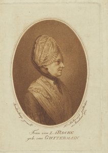 拉罗什（La Roche）的索菲（Sophie of La Roche），内特·古特曼·冯·古特斯霍芬1730-1807，1782年。 作者 海因里希·辛岑尼奇（Heinrich Sintzenich）