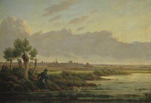 在Winterhude的Alster，1834年 作者 海因里希·斯图尔曼