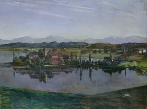 1892年Oberbayern的Seeon修道院（纸上装油纸）
