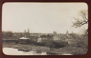 第一次世界大战：1914-1916 年德国军队入侵期间的“乌克兰”。 苏梅的景色（黑白照片） 作者 英雄公墓Dsessentniki（At ..至）