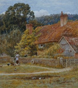 Netley Farm，设在萨里的Shere，1878年 作者 海伦阿灵厄姆
