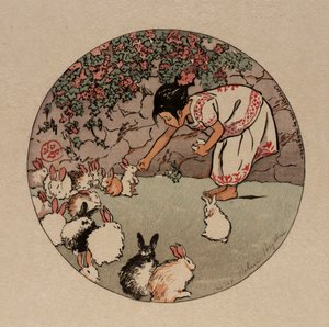 喂养小兔子 作者 海伦·海德（Helen Hyde）