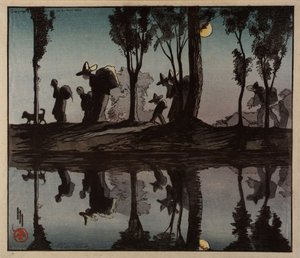 维加运河上的月光 作者 海伦·海德（Helen Hyde）