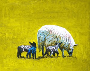 追随》，2009 年（布面油画）