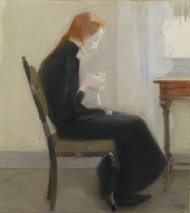 钩针女孩。 1904年 作者 海伦·谢尔夫贝克