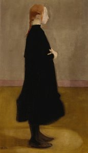 女学生II》，1908年。 作者 海伦·谢尔夫贝克