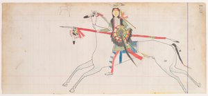 自画像》，约1880年。 作者 Henderson Ledger 艺术家 A.