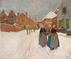在雪中，c1902