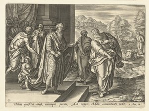 以利亚第二次对亚哈王说话
以利亚的历史（系列标题） 作者 Hendrick Goltzius（拒绝归属）
