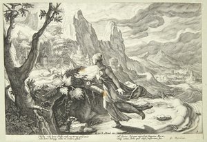 Thisbe 害怕狮子 作者 罗伯特·德·鲍杜斯