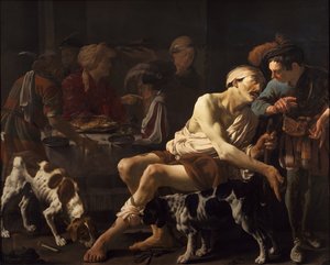 有钱人和贫穷的拉撒路，1625年
